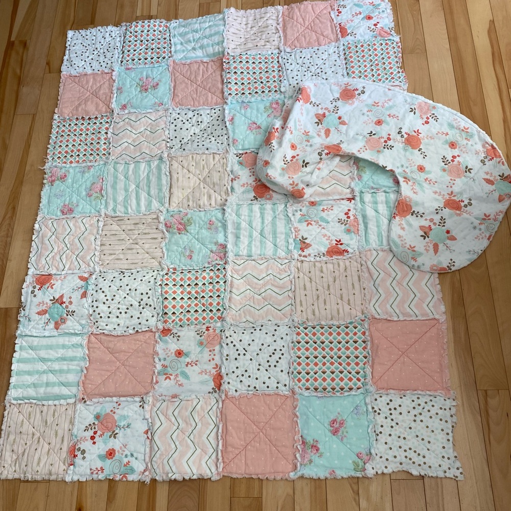 Custom Girl Crib Quilt